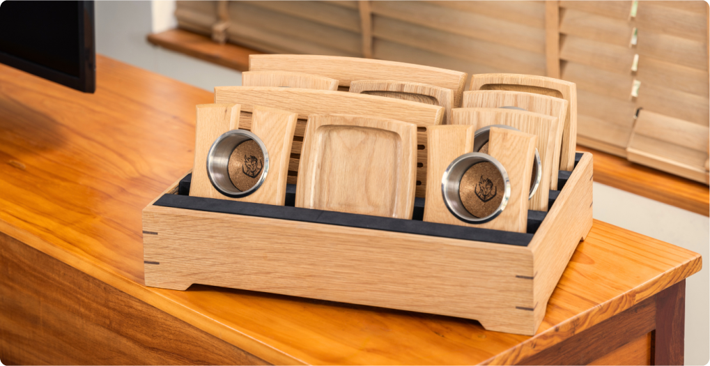 Accessories storage tray with EVA insert