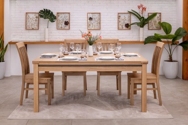 The Guardian table closed as a dining table